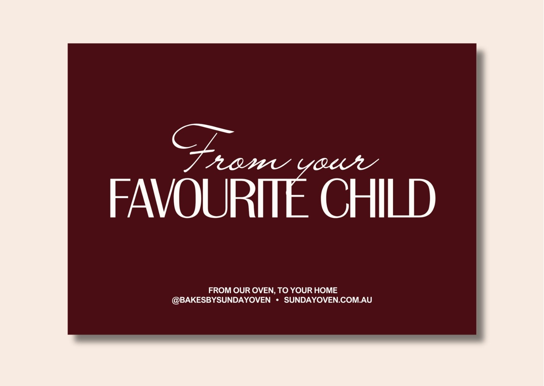 Favourite Child gift card